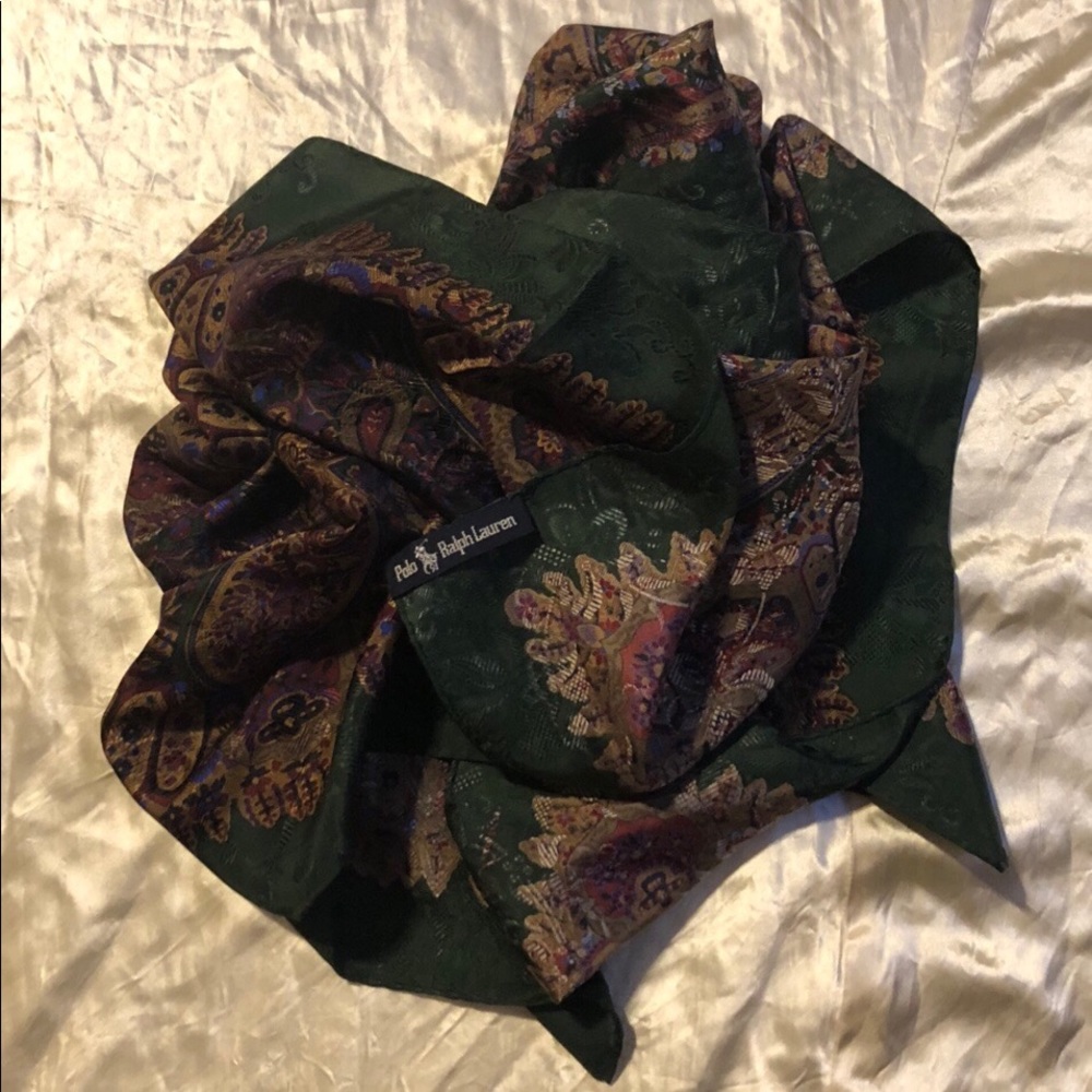 Vintage Polo Ralph Lauren silk scarf